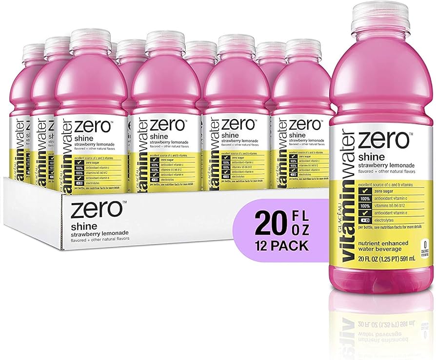 Vitamin Water Zero Glow (botella de 20 oz)
