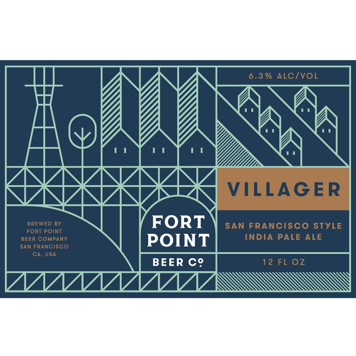 Fort Point Villager keg — available for delivery from Mike's Liquors San Francisco