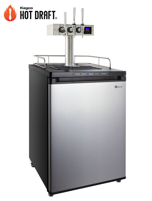 ! Kegco K309-HDT-3S Hot Draft Triple-Tap Coffee/Nitro Kegerator — Stainless