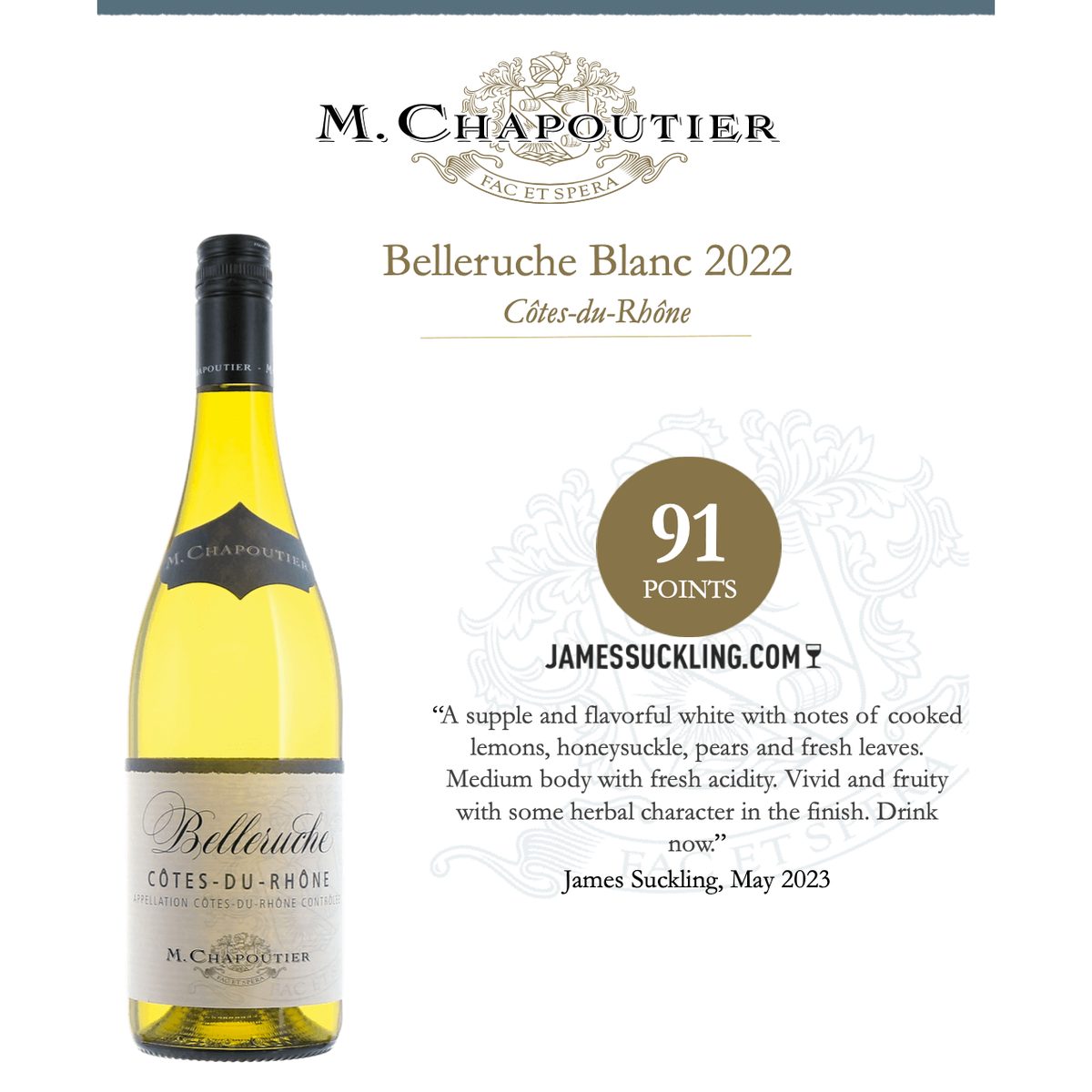 M Chapoutier White Wine 2022