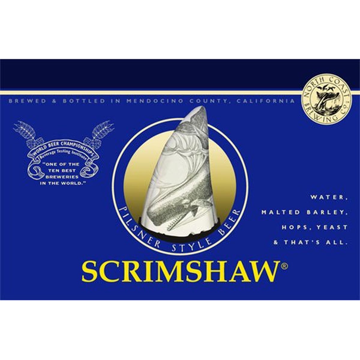 North Coast Scrimshaw keg — available for delivery from Mike's Liquors San Francisco
